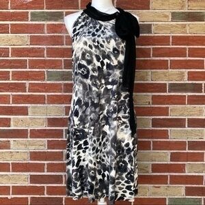 Anthropologie Weston Wear NWT Leopard Print Black White Sleeveless Mini Dress 👗